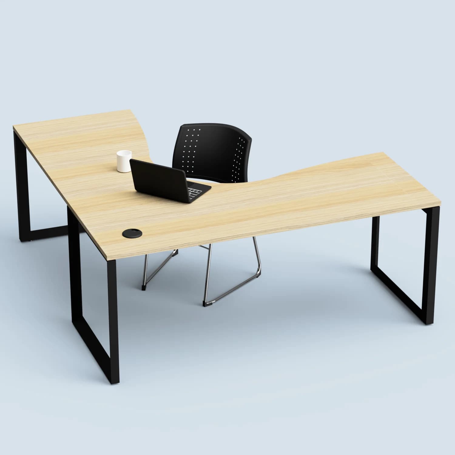 Deluxe Loop Corner Workstation - Image 2