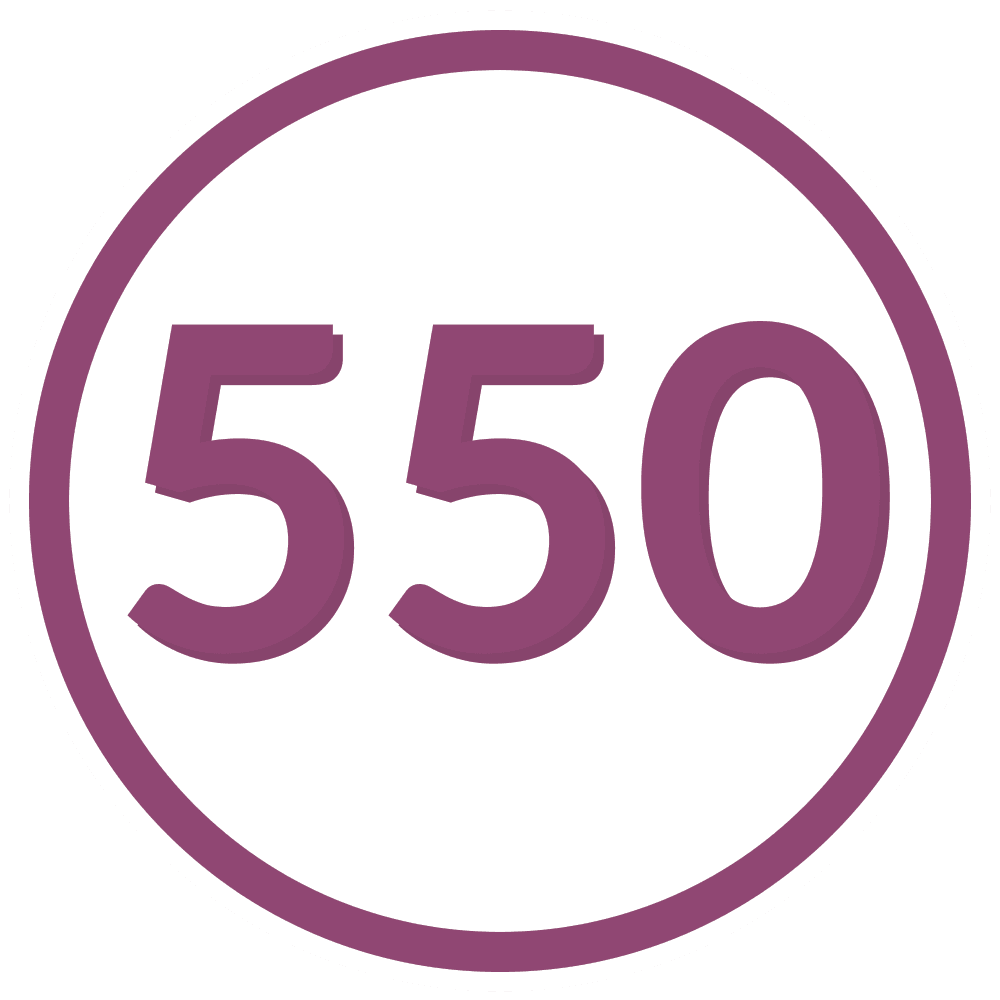 550mm