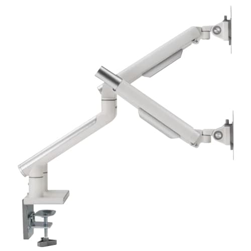 Premium Dual Monitor Arm White - Image 2