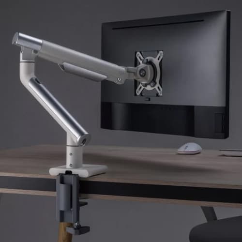 Premium Single Monitor Arm White - Image 1