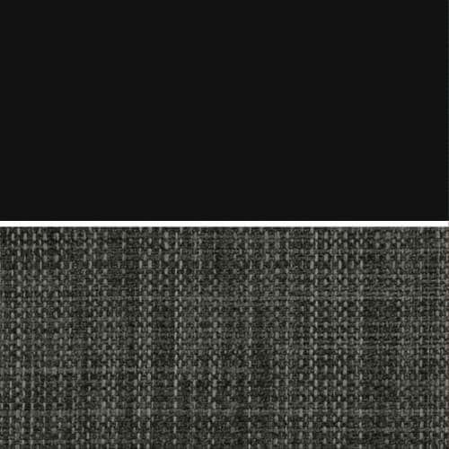 Black/Upholstered Seat