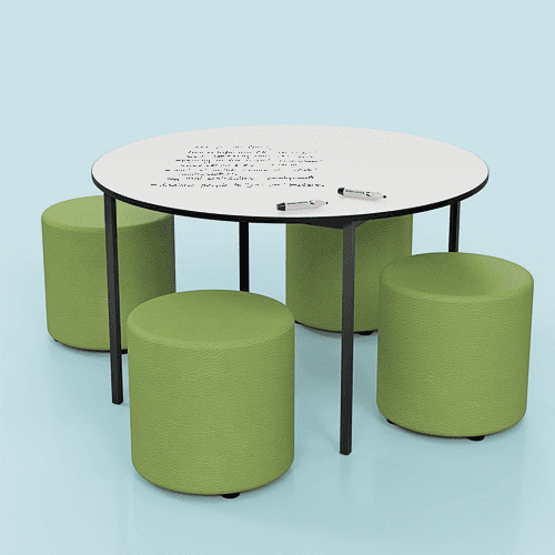 Whiteboard Round Table Top