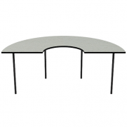 Focus Table Brushed Silver