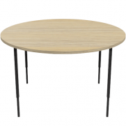Ezy-Height Round Natural Oak