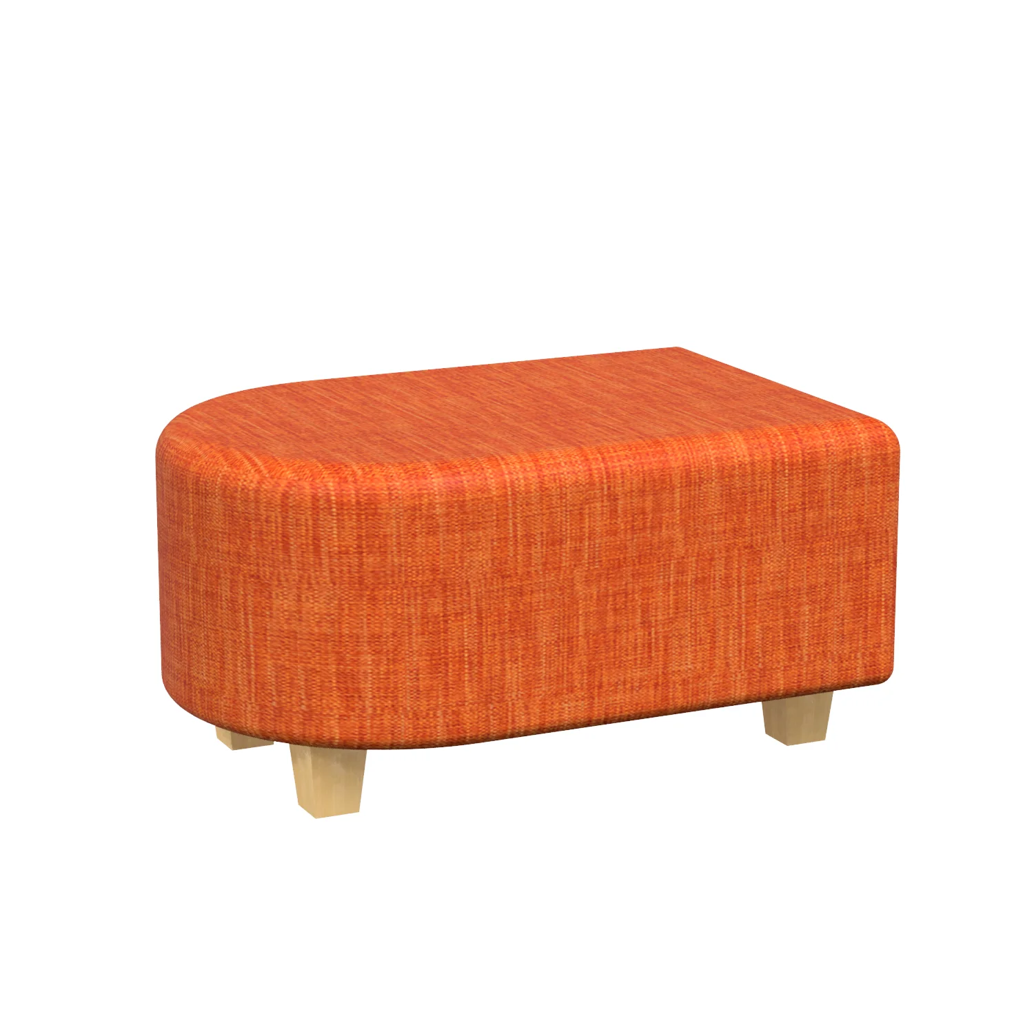 Quad D-End Ottoman